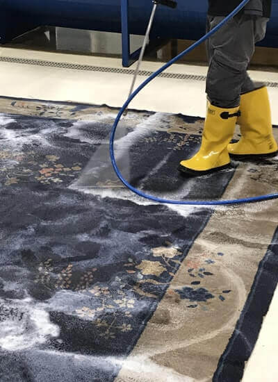 Rug Washing Process