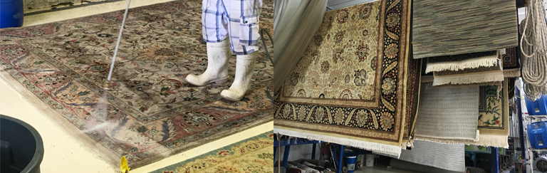 Indian Rug Cleaning and Drying Process